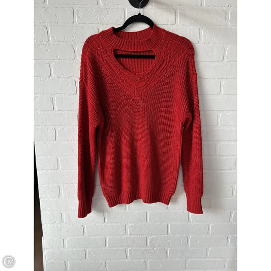 Sweater By New York And Co In Red, Size: L