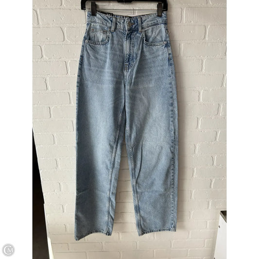 Jeans Wide Leg By Divided In Blue Denim, Size: 0