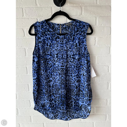 Top Sleeveless By Vince Camuto In Black & Blue, Size: M