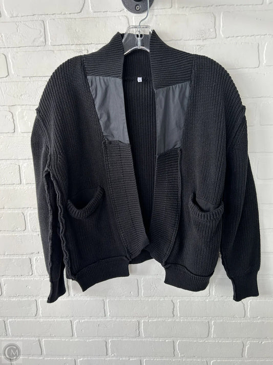 Sweater Cardigan By Clothes Mentor In Black, Size: S