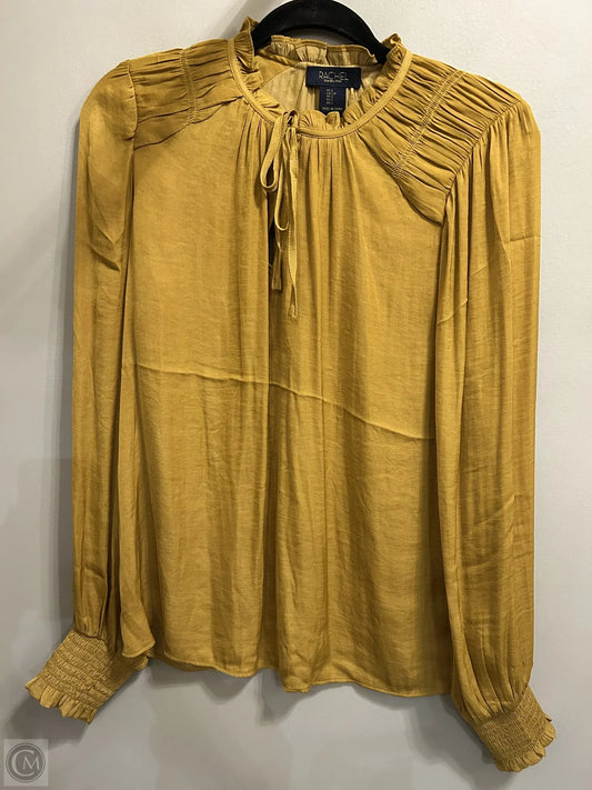 Top Long Sleeve By Rachel Roy In Yellow, Size: S