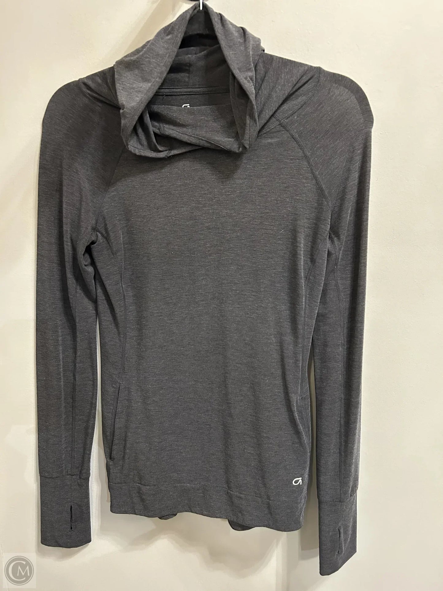 Athletic Top Long Sleeve Hoodie By Gapfit In Grey, Size: Xs