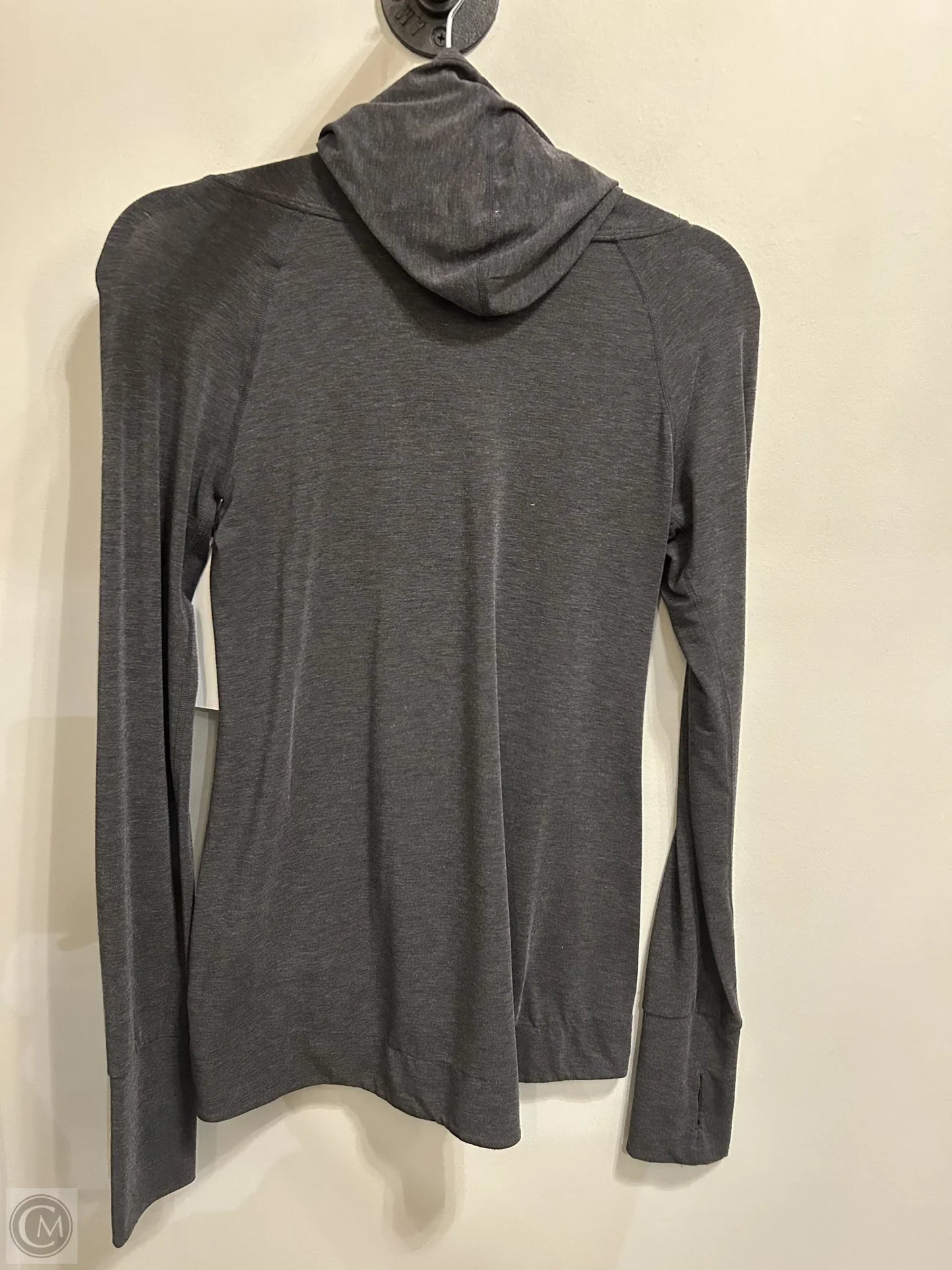 Athletic Top Long Sleeve Hoodie By Gapfit In Grey, Size: Xs