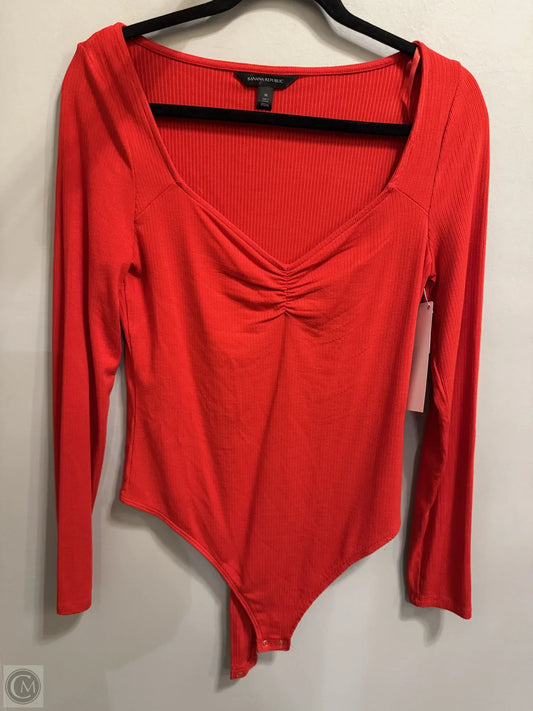 Bodysuit By Banana Republic In Red, Size: M