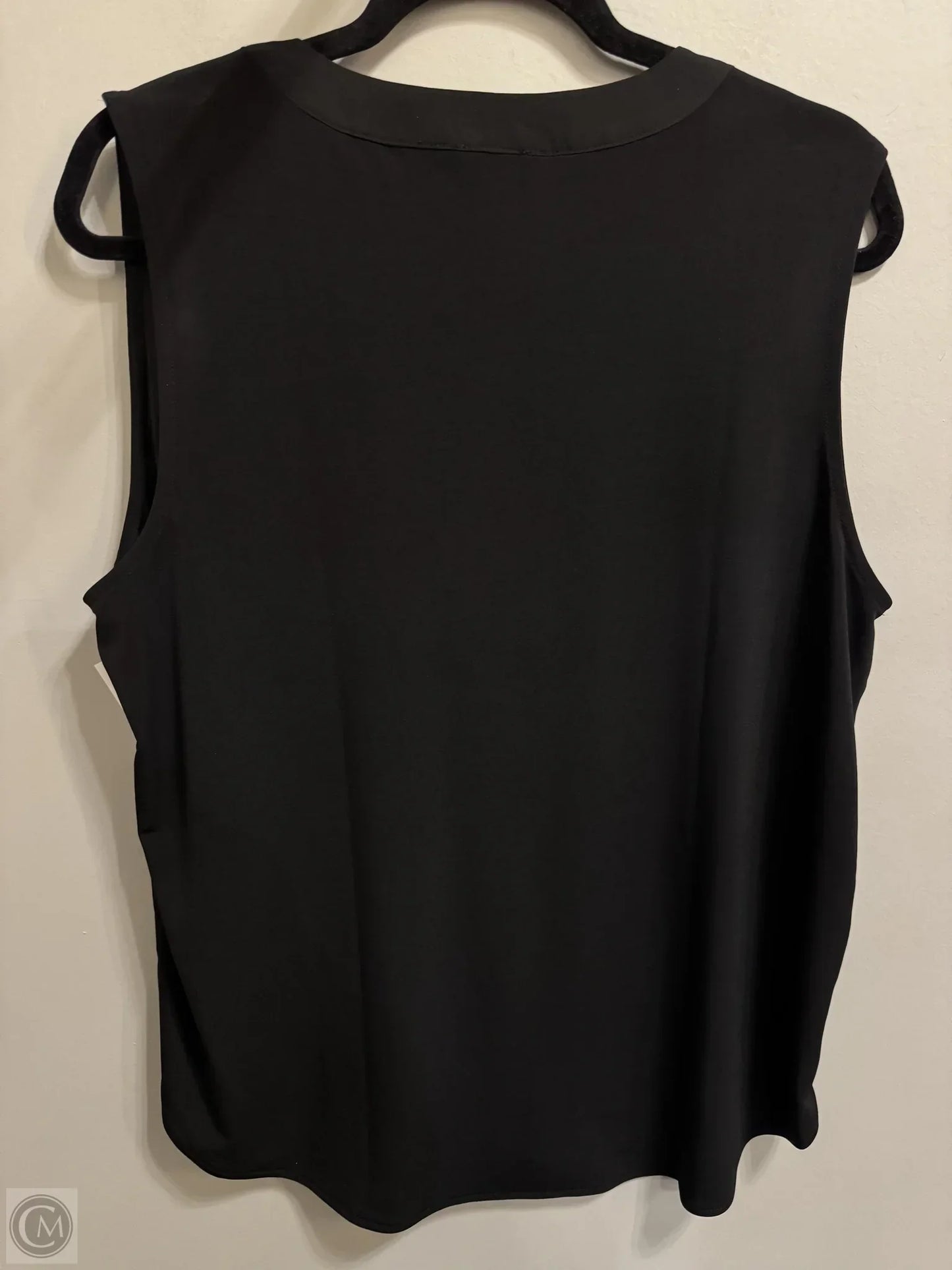 Top Sleeveless By Ann Taylor In Black, Size: L