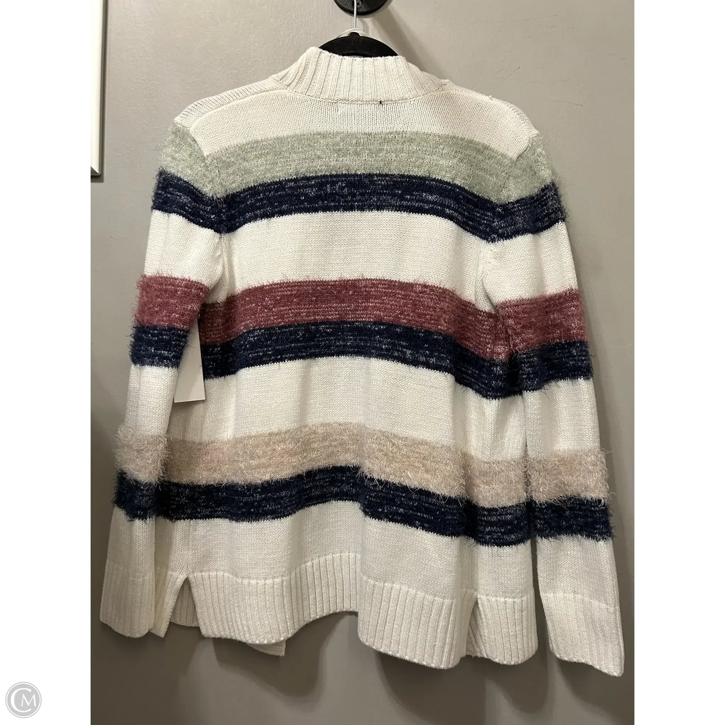 Sweater Cardigan By Verve Ami In Blue & White, Size: S