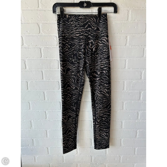 Athletic Leggings By Zella In Black & Tan, Size: 0