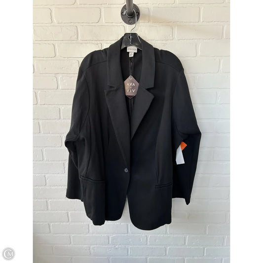 Blazer By Ava & Viv In Black, Size: 4x