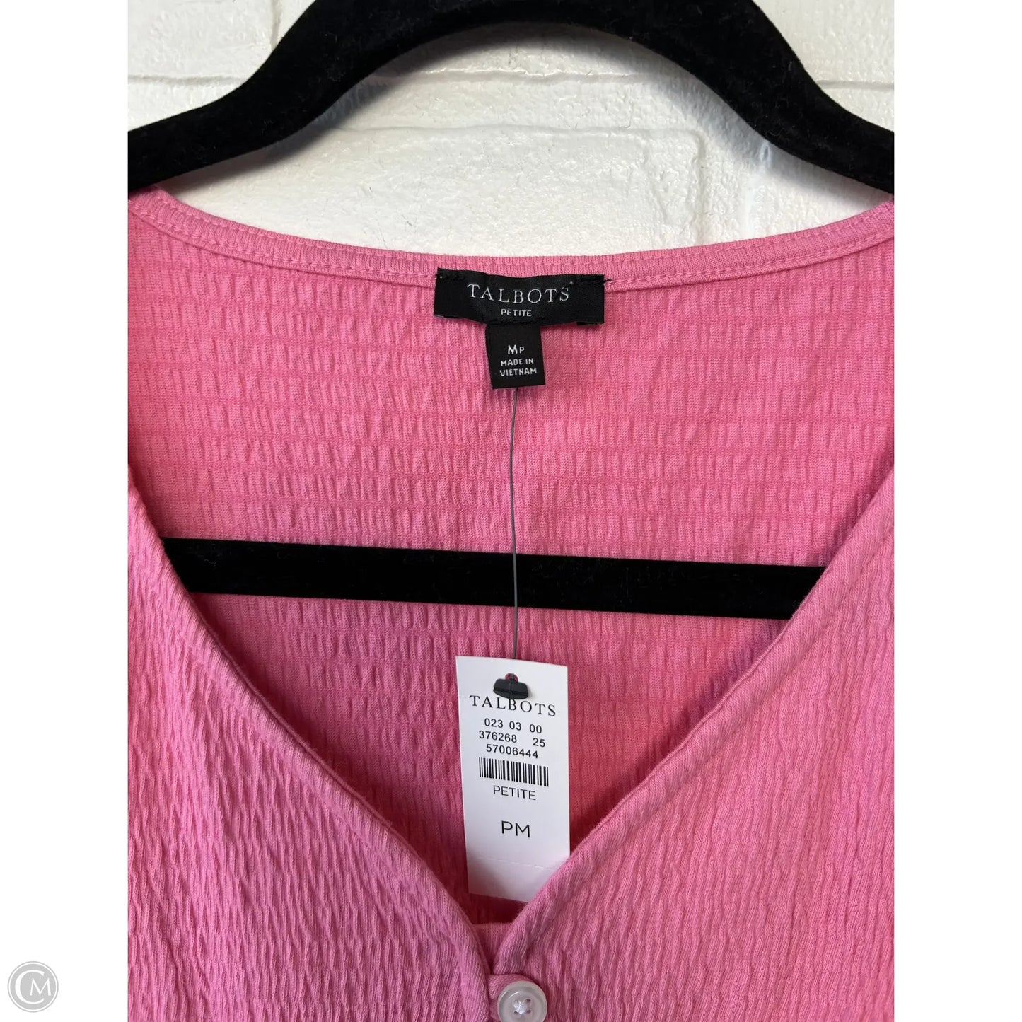 Top Sleeveless By Talbots In Pink, Size: Mp