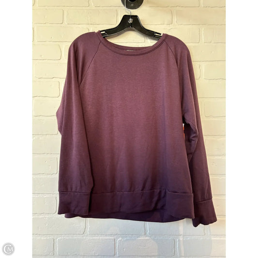 Sweatshirt Crewneck By Eddie Bauer In Purple, Size: M