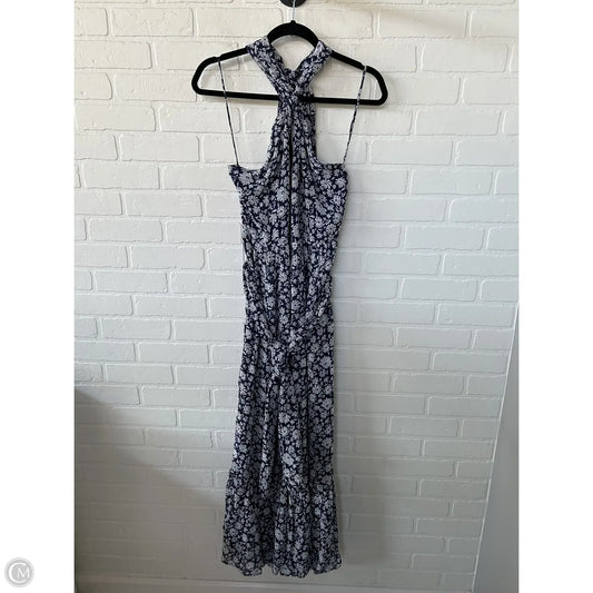 Dress Casual Maxi By Vineyard Vines In Blue & White, Size: M