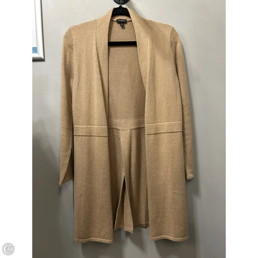 Sweater Cardigan By Talbots In Tan, Size: Mp