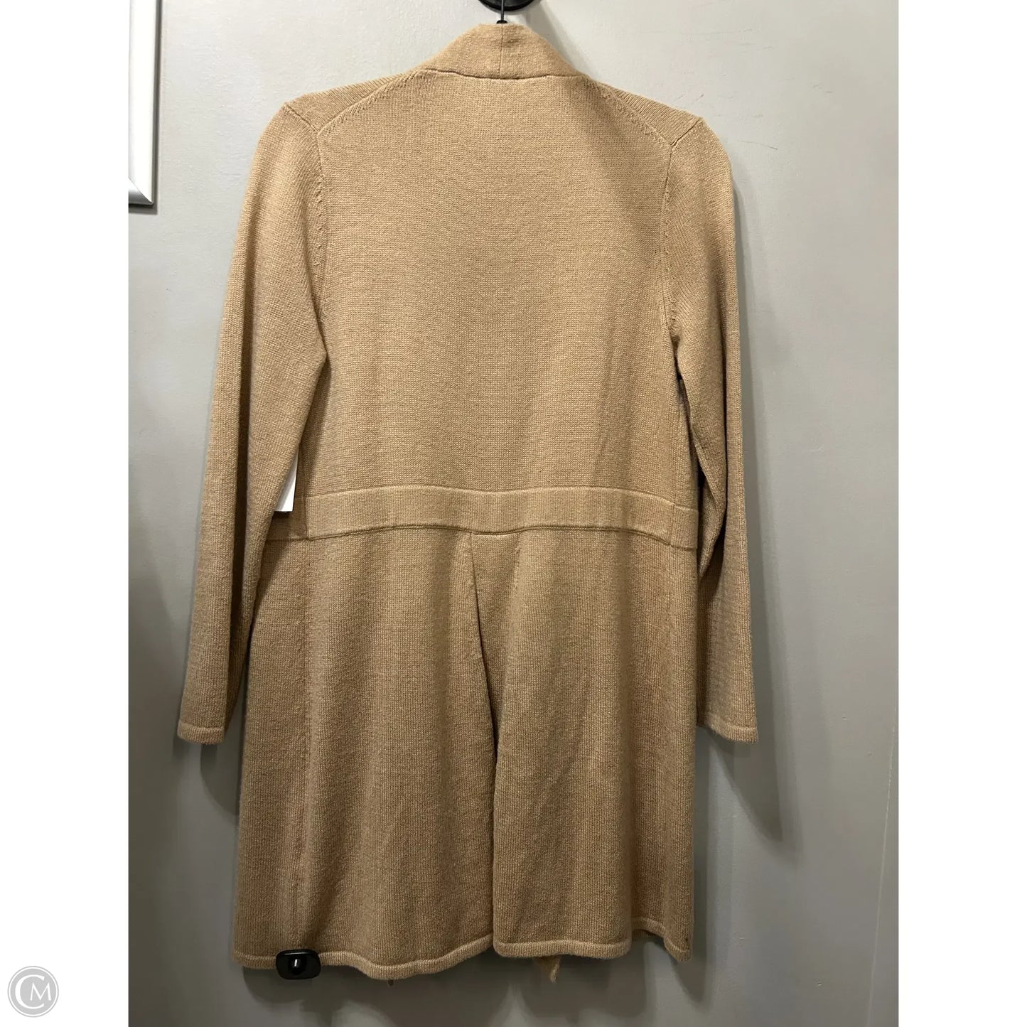 Sweater Cardigan By Talbots In Tan, Size: Mp