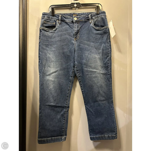 Jeans Cropped By Kut In Blue Denim, Size: 14