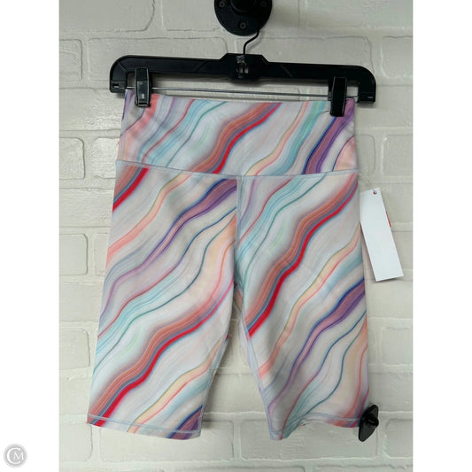 Athletic Shorts By Athleta In Cream & Purple, Size: 0