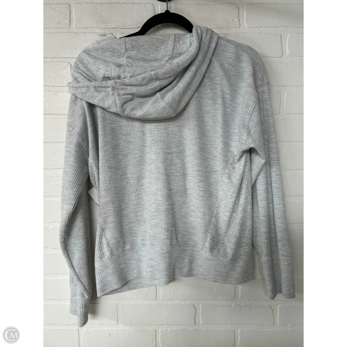 Athletic Top Long Sleeve Hoodie By Tommy Hilfiger In Grey, Size: M