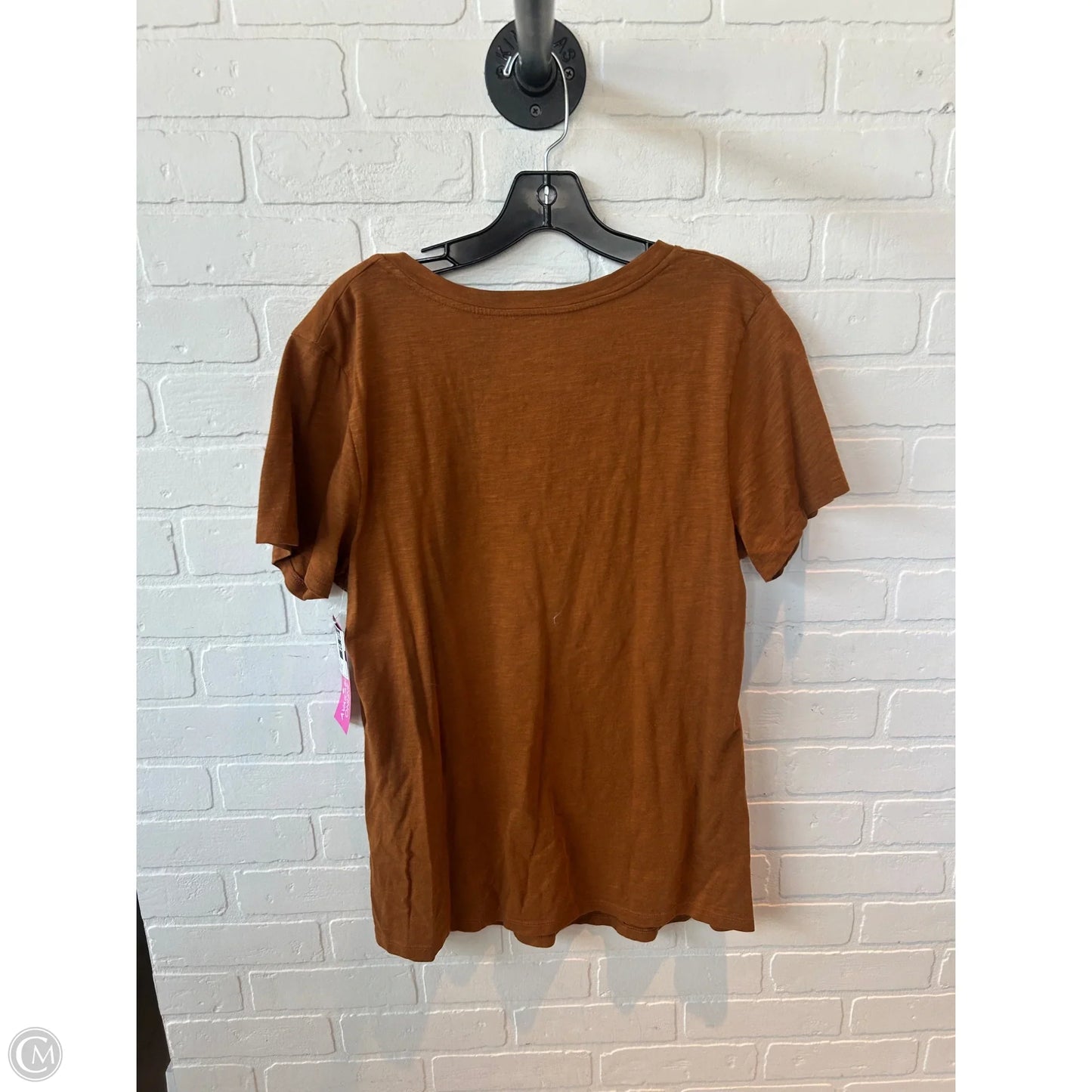 Top Short Sleeve Basic By Universal Thread In Brown, Size: Xxl