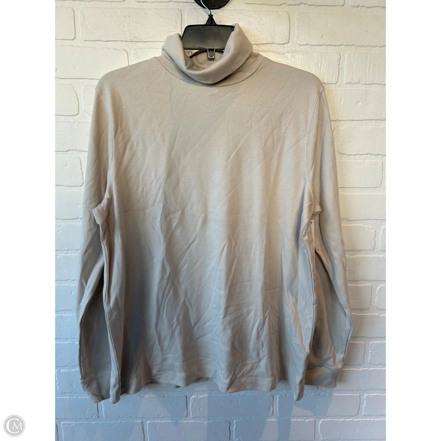 Top Long Sleeve By Croft And Barrow In Cream, Size: Xl
