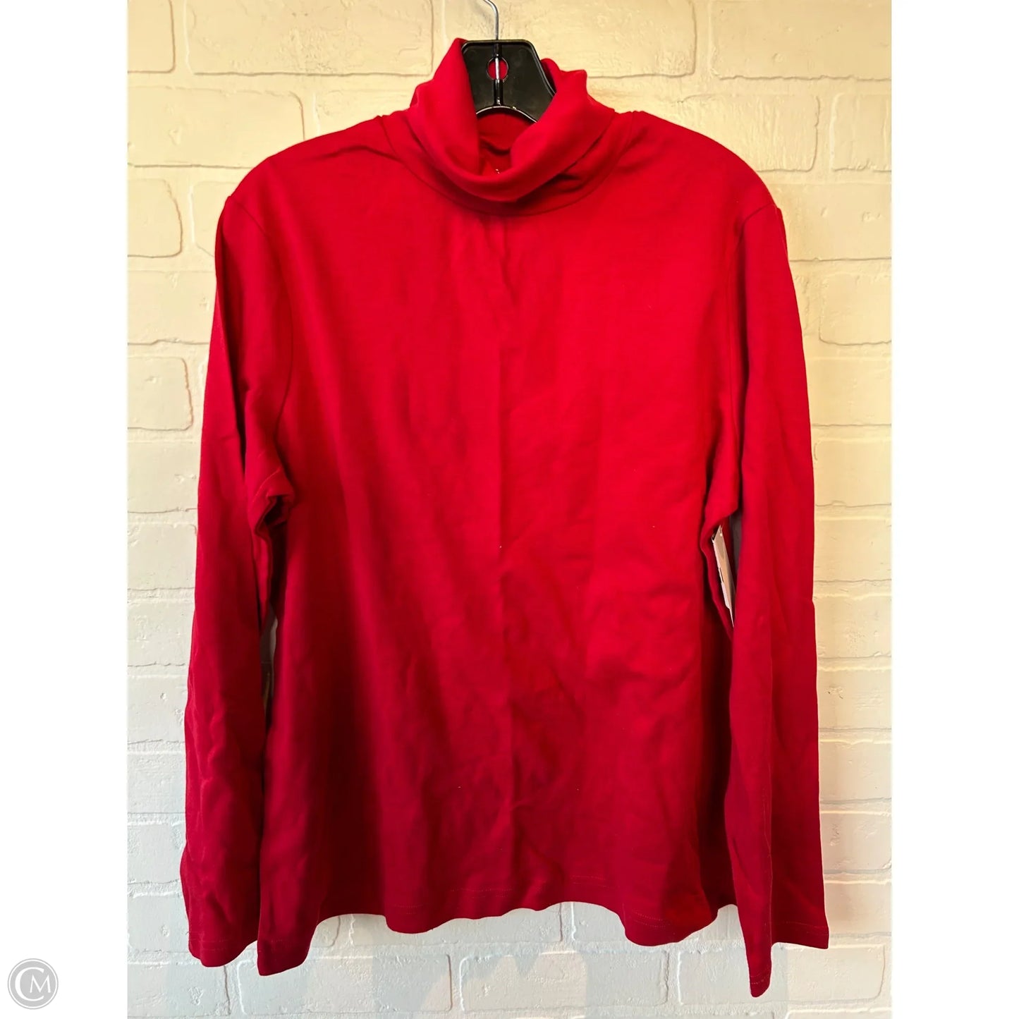 Top Long Sleeve By Croft And Barrow In Red, Size: Xl