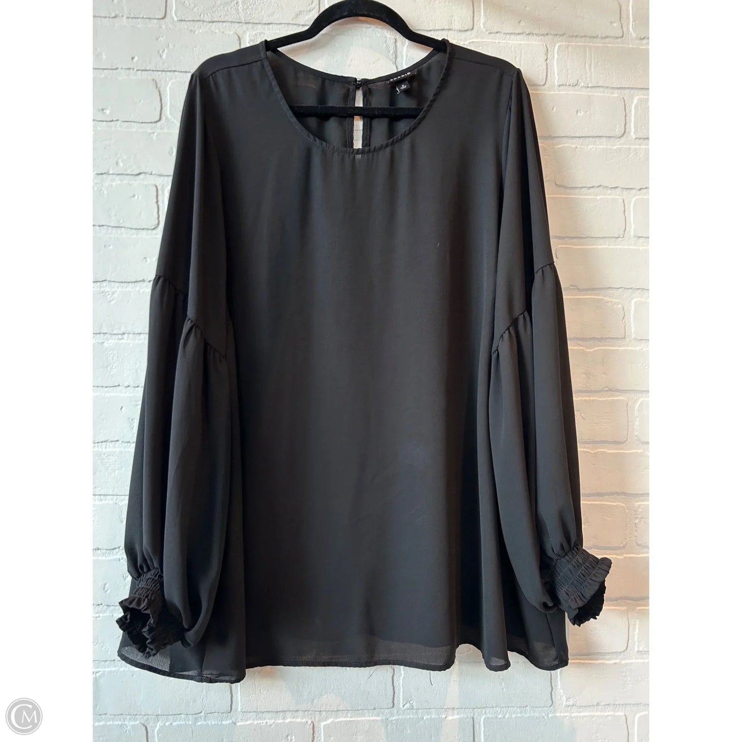 Top Long Sleeve By Torrid In Black, Size: 3x