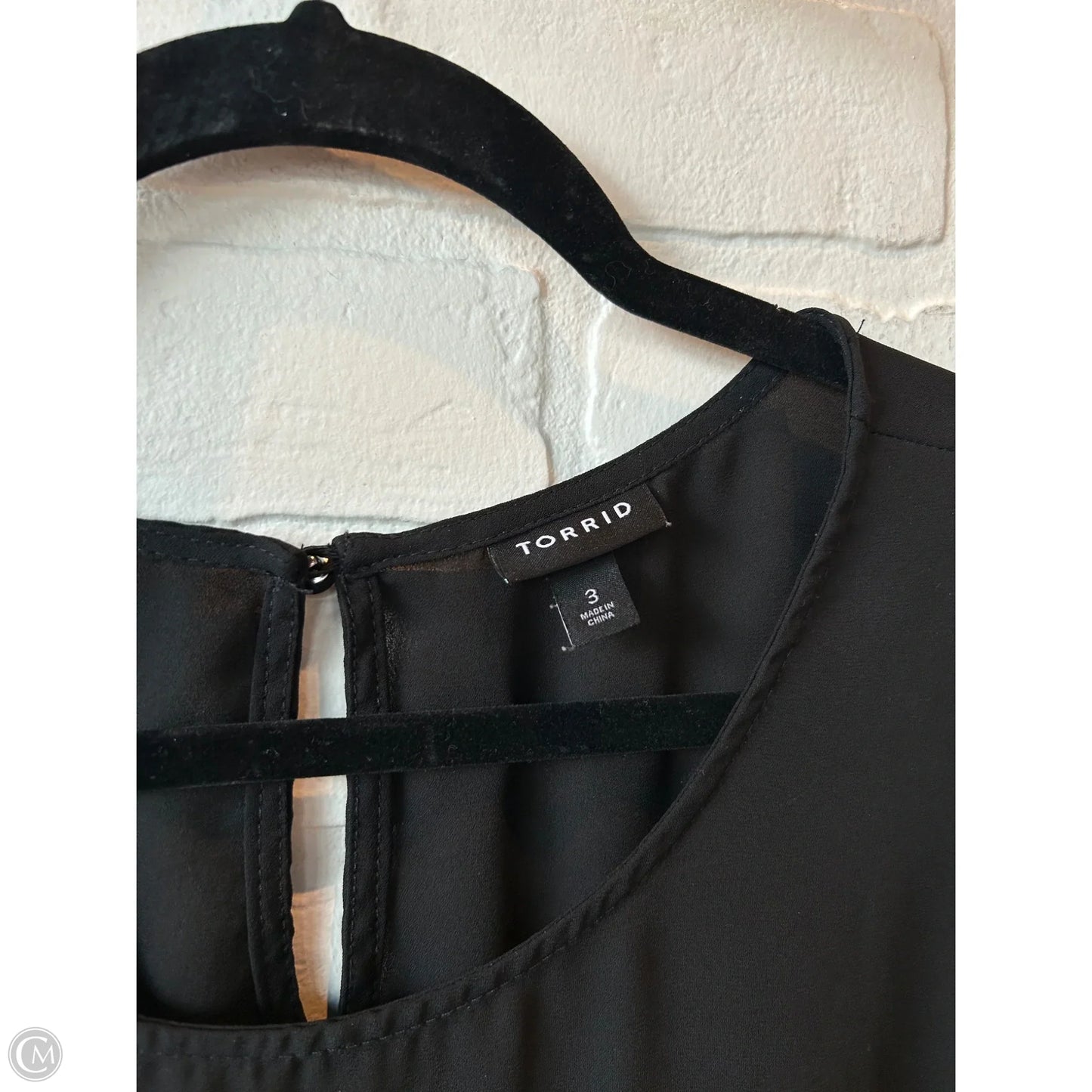 Top Long Sleeve By Torrid In Black, Size: 3x