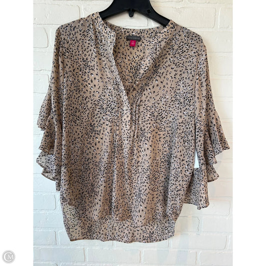 Top 3/4 Sleeve By Vince Camuto In Tan, Size: M