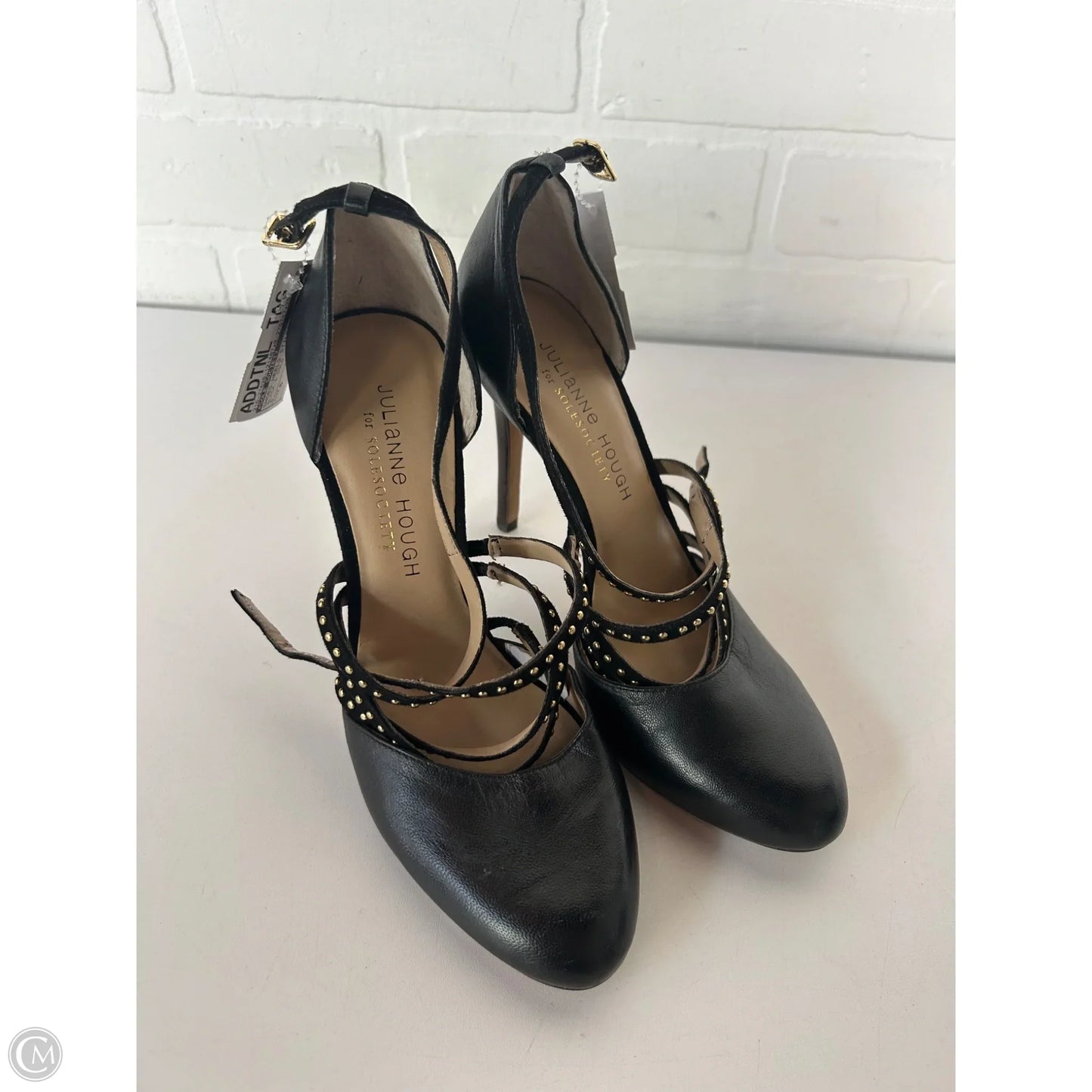 Shoes Heels Stiletto By Sole Society In Black & Gold, Size: 6