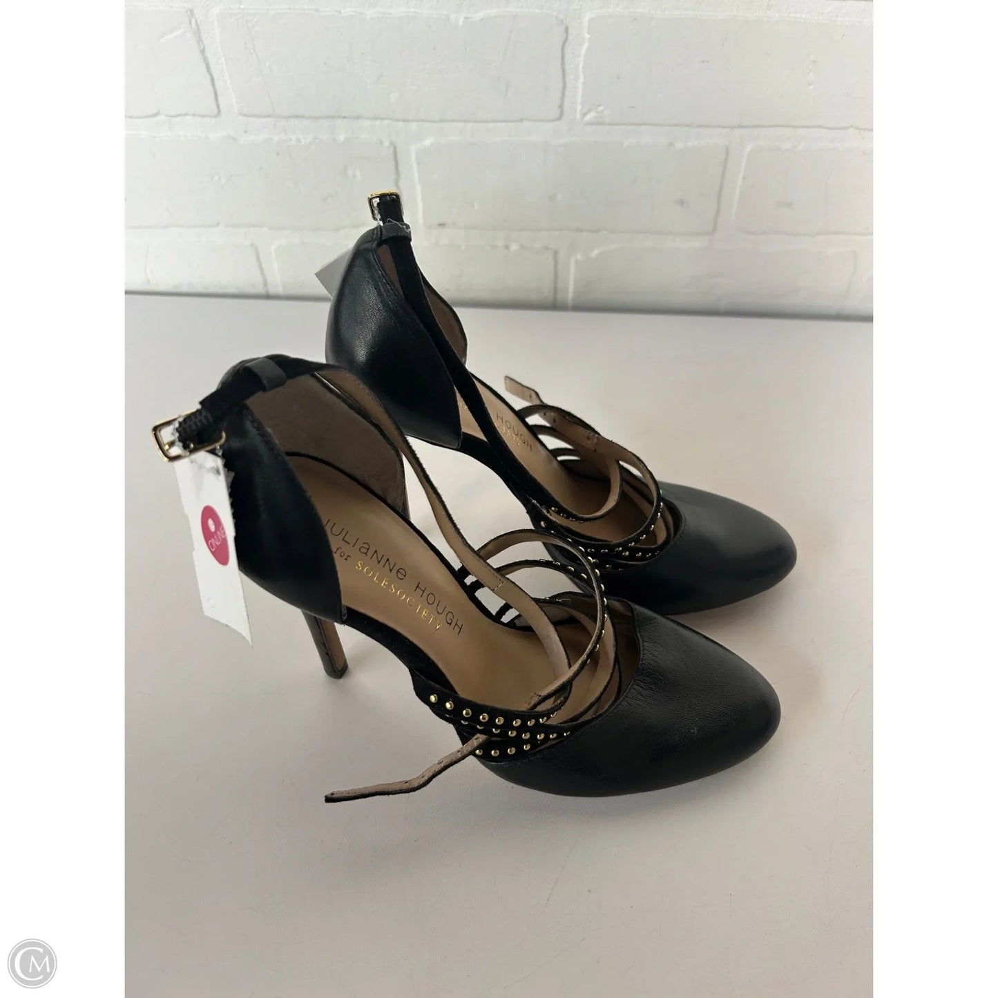 Shoes Heels Stiletto By Sole Society In Black & Gold, Size: 6