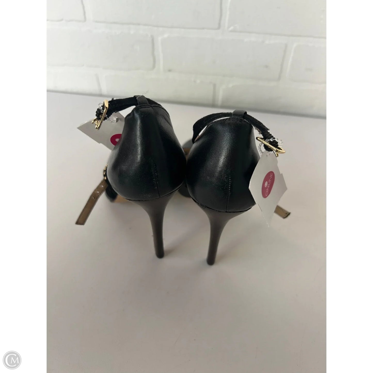 Shoes Heels Stiletto By Sole Society In Black & Gold, Size: 6