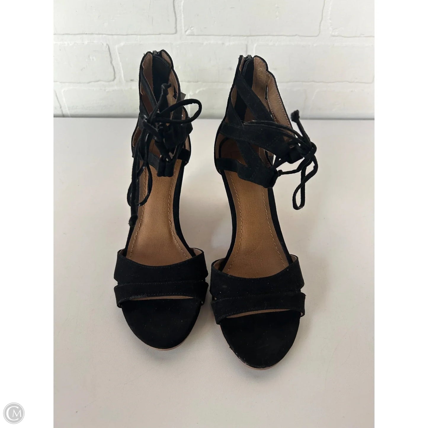 Sandals Heels Wedge By 14th And Union In Black, Size: 6