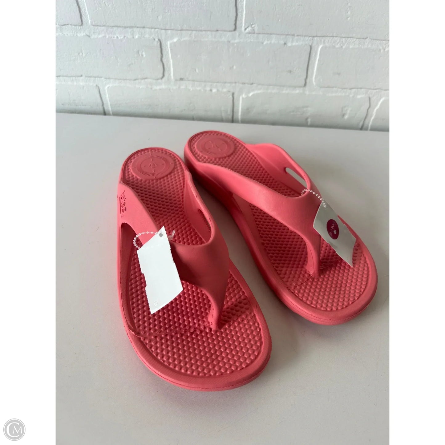 Sandals Flip Flops By Totes In Orange, Size: 11