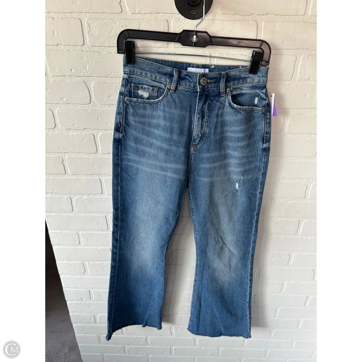 Jeans Flared By Loft In Blue Denim, Size: 2
