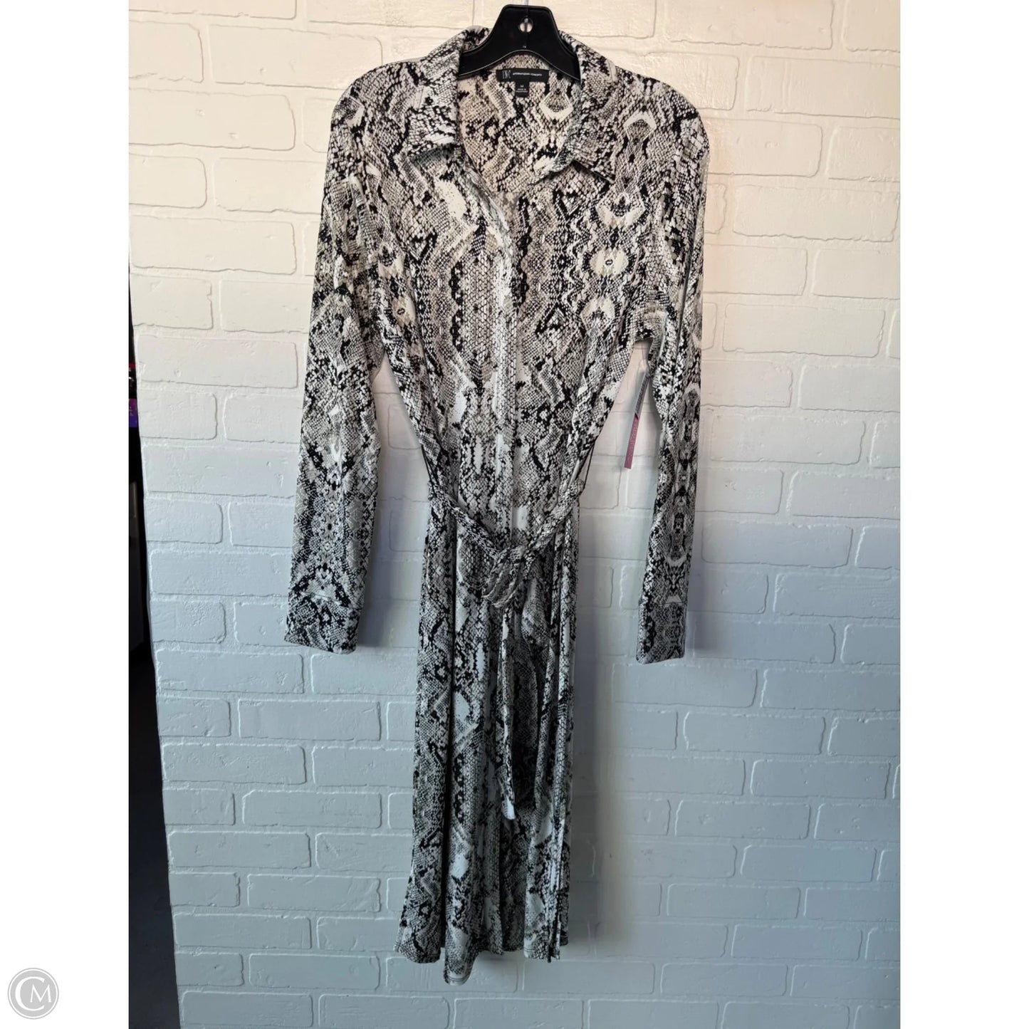 Dress Casual Midi By Inc In Black & White, Size: M