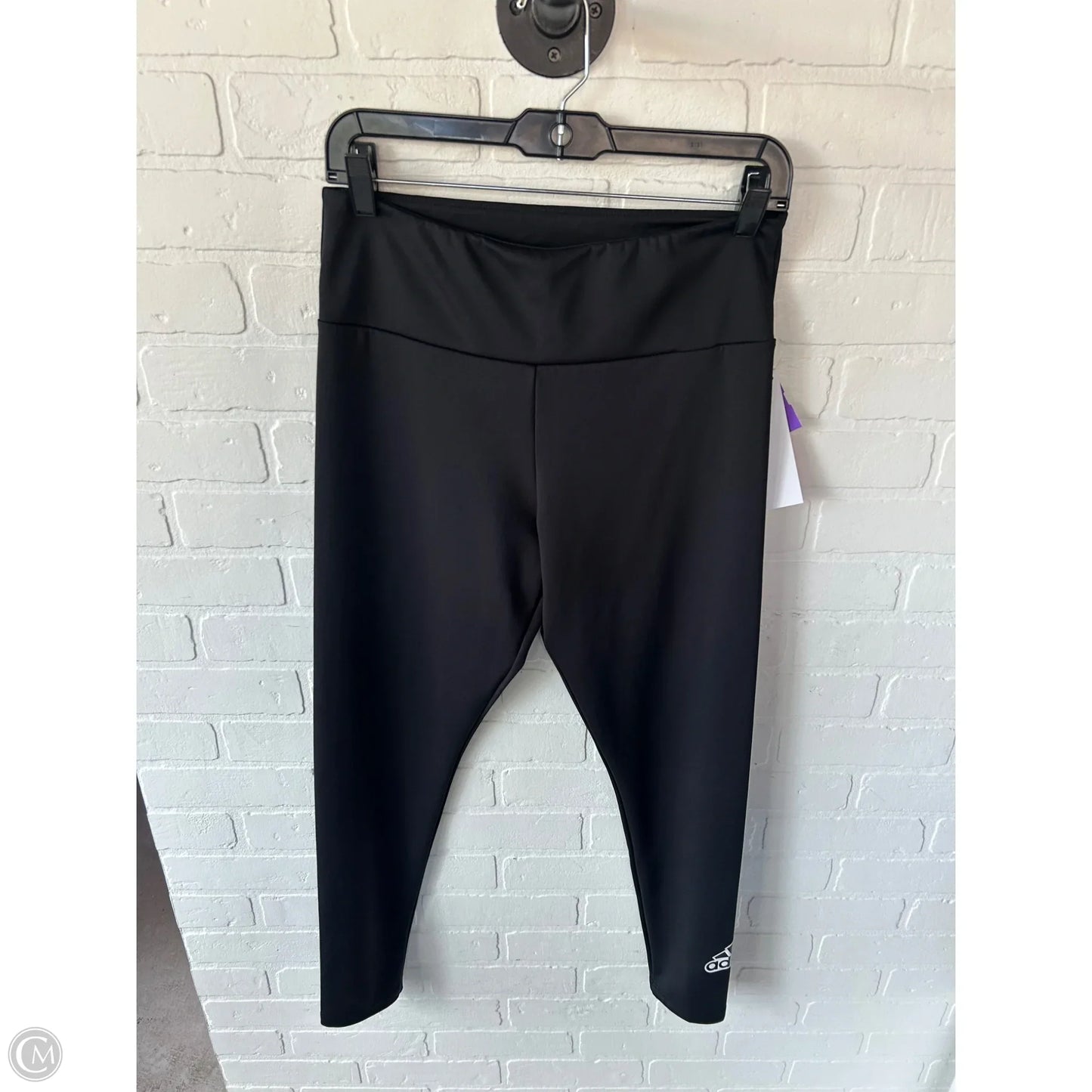 Athletic Leggings By Adidas In Black, Size: 8