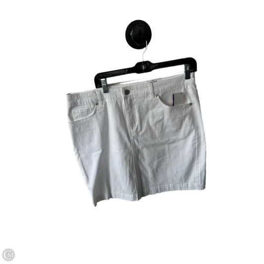 Skirt Mini & Short By Style And Company In White, Size: 14