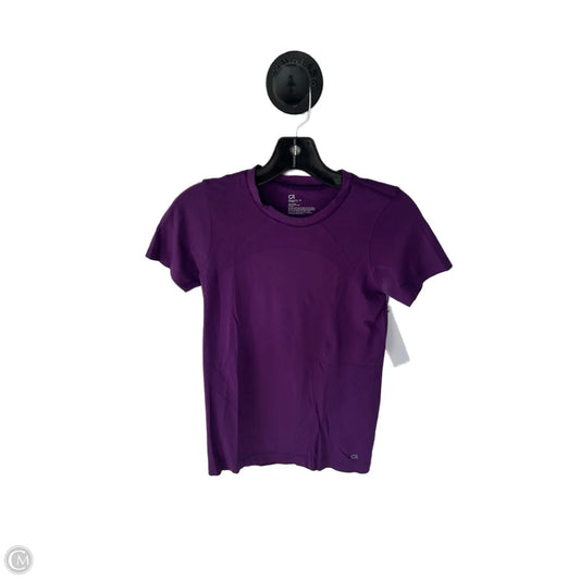 Athletic Top Short Sleeve By Gapfit In Purple, Size: Xs