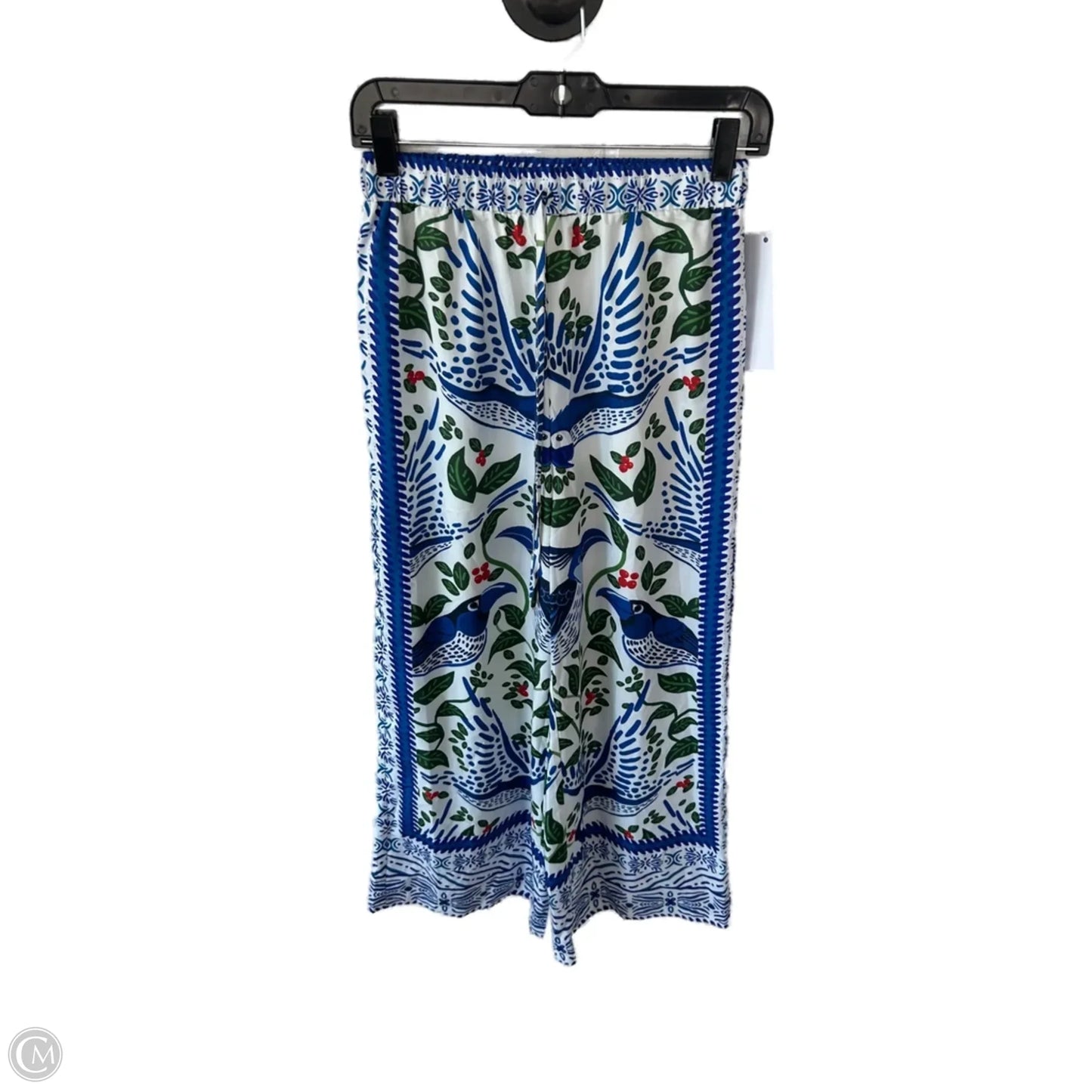 Pants Wide Leg By Shein In Blue & White, Size: 4