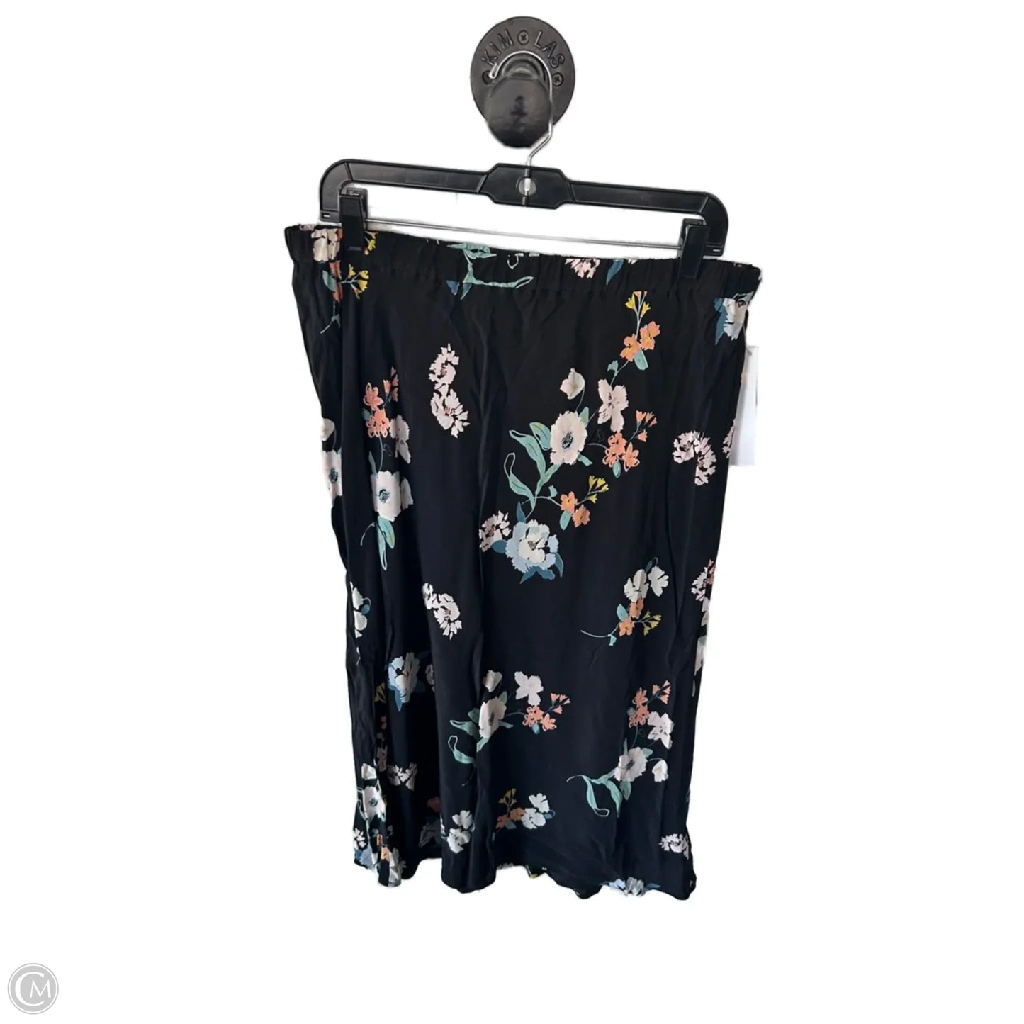 Skirt Midi By Gap In Black, Size: 12