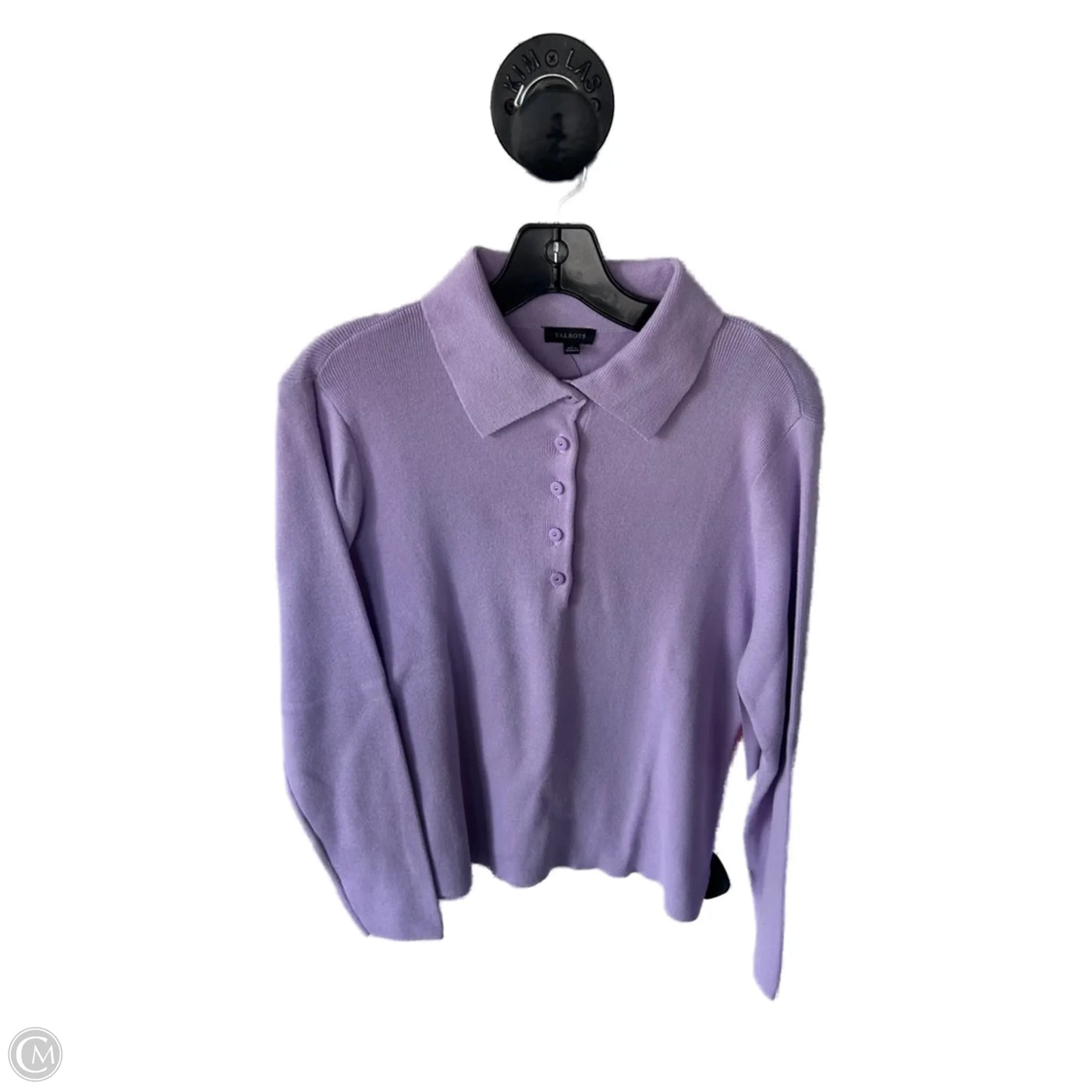 Sweater By Talbots In Purple, Size: L