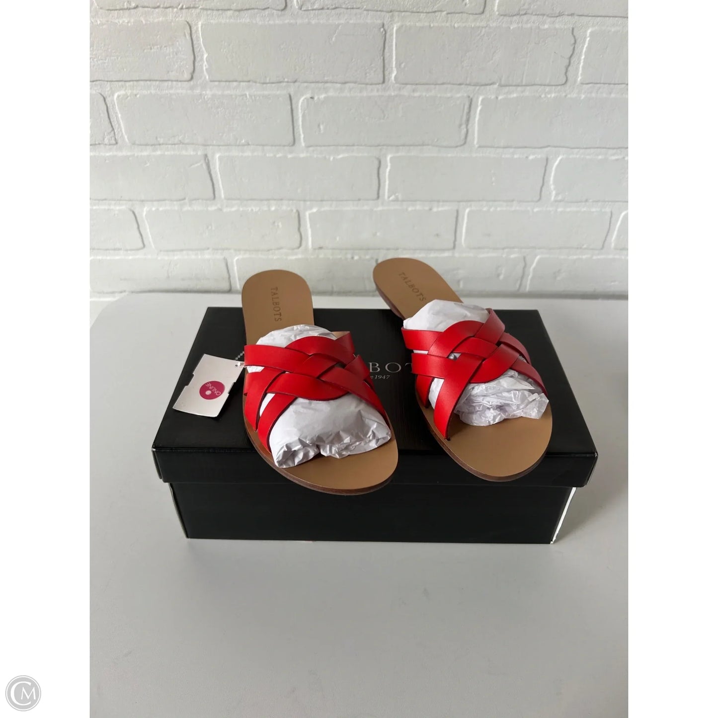 Sandals Flats By Talbots In Red, Size: 10