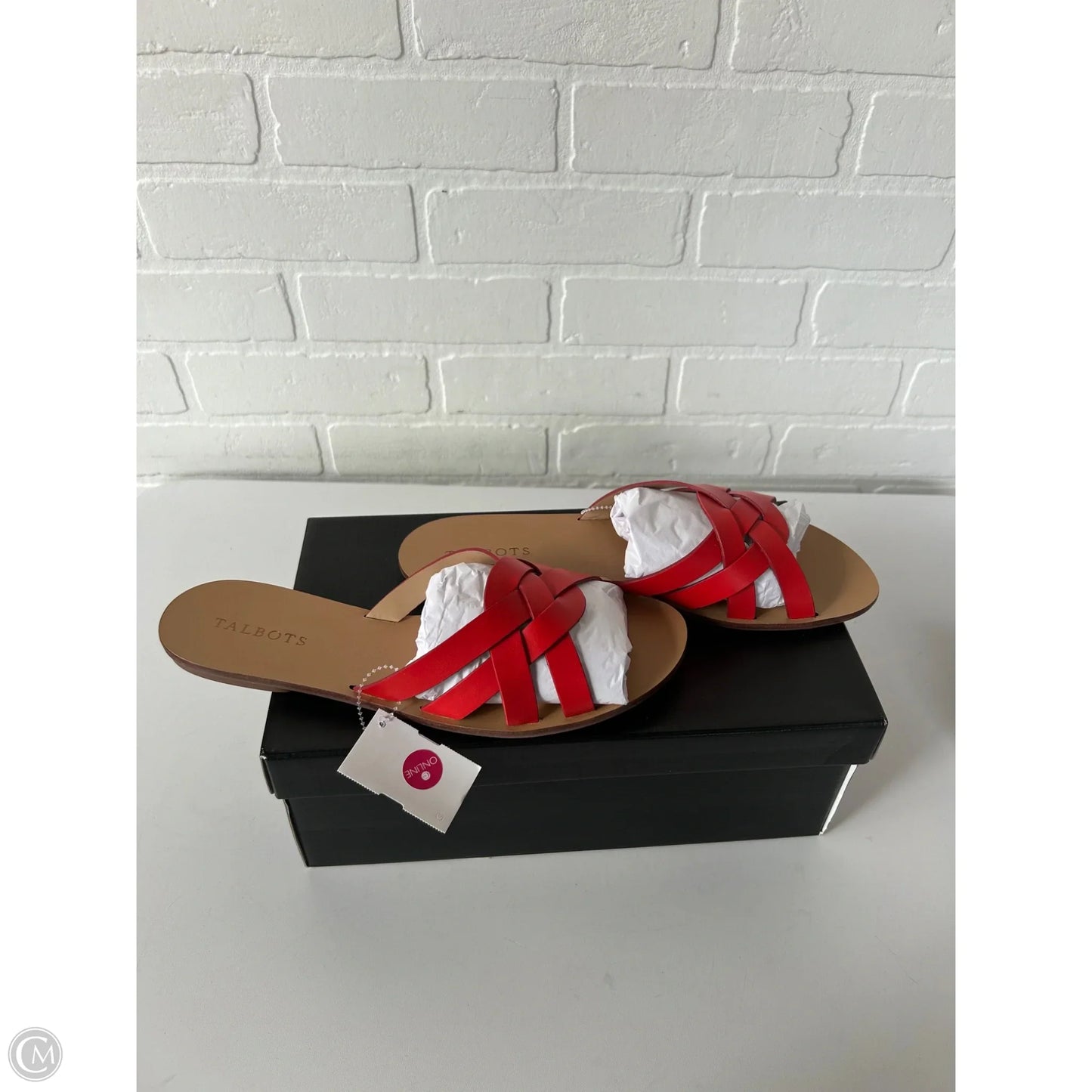 Sandals Flats By Talbots In Red, Size: 10