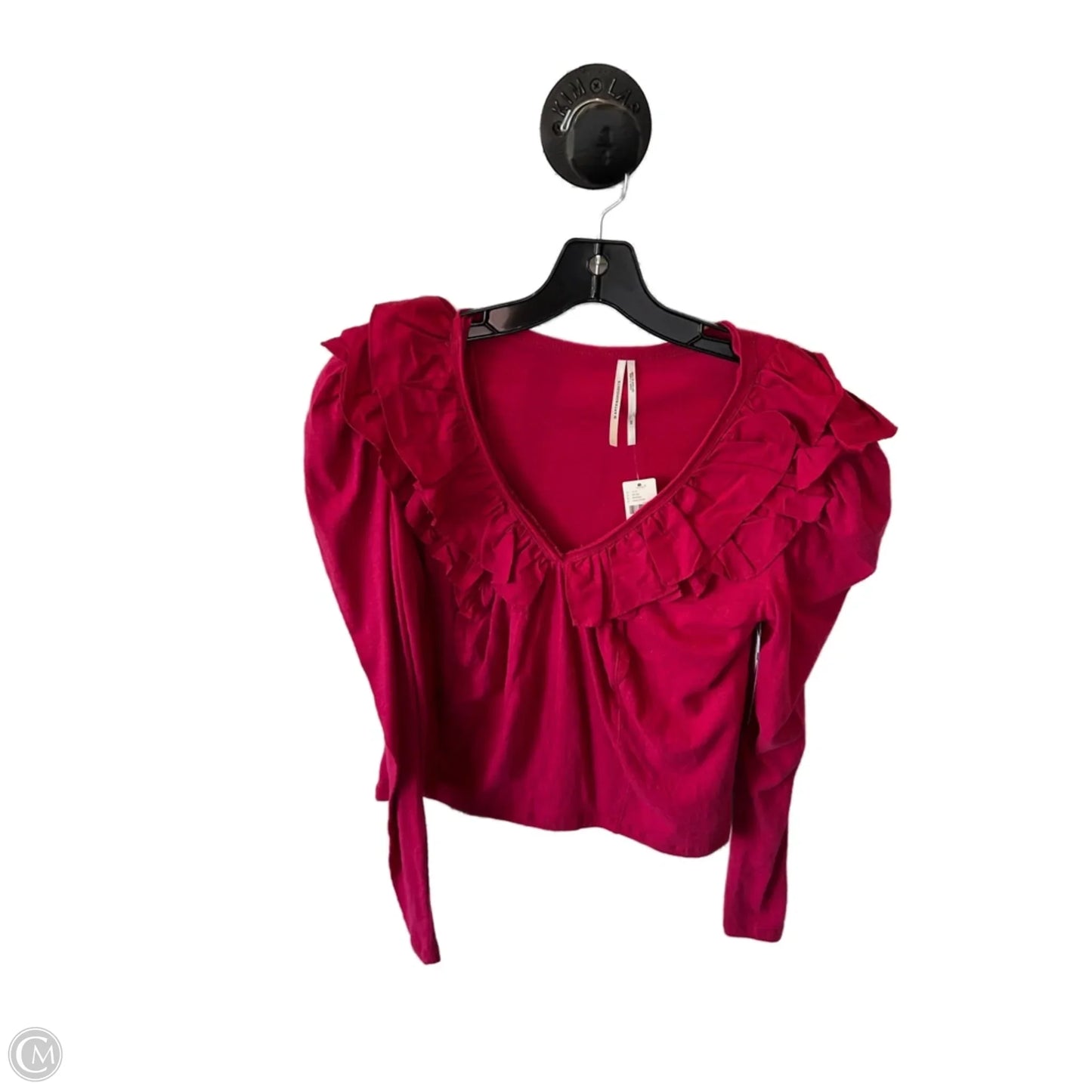 Top Long Sleeve By Anthropologie In Pink, Size: Xs