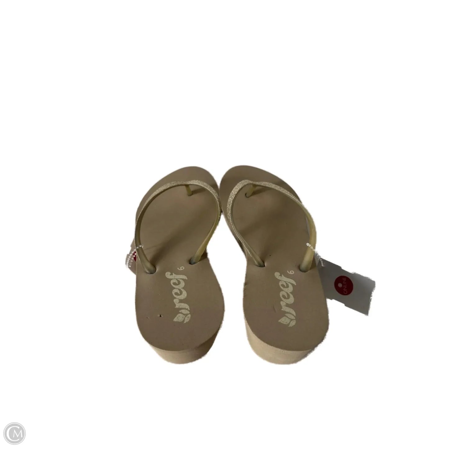 Sandals Flip Flops By Reef In Gold, Size: 6