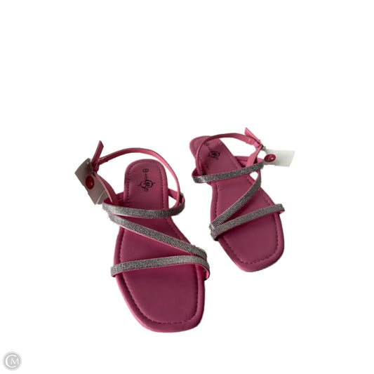 Sandals Flats By Clothes Mentor In Pink, Size: 9