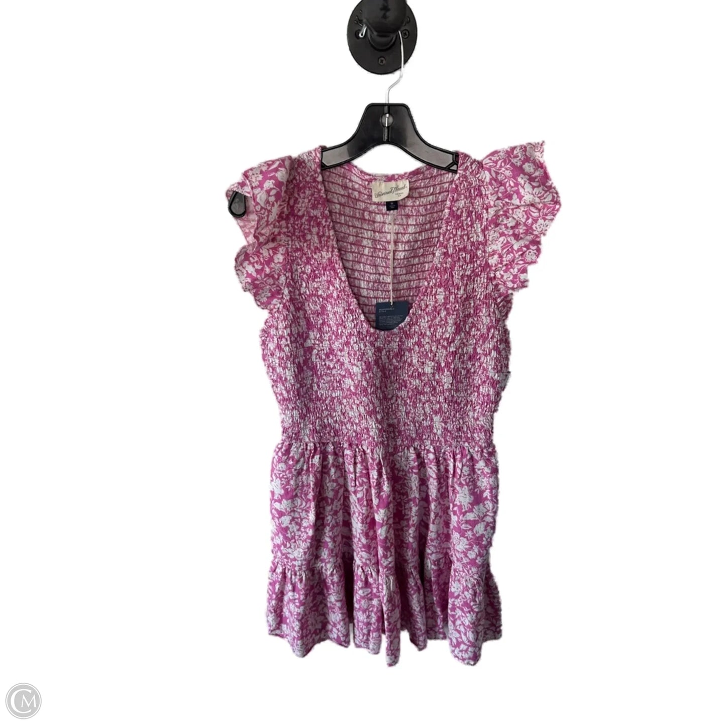 Dress Casual Short By Universal Thread In Pink & White, Size: M