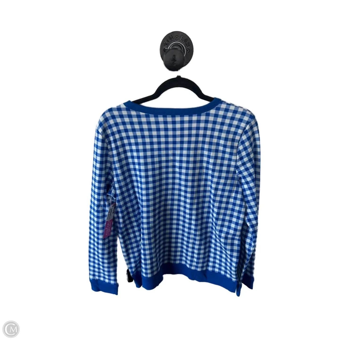 Sweatshirt Crewneck By Talbots In Blue & White, Size: M