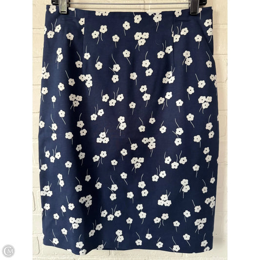 Skirt Mini & Short By Boden In Blue & White, Size: 8p