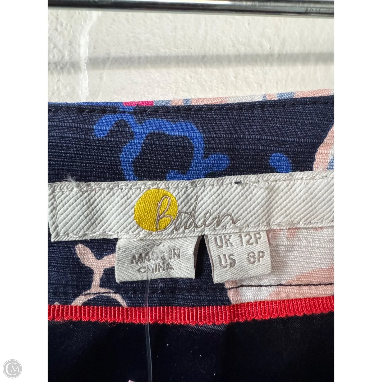 Skirt Mini & Short By Boden In Blue & Brown, Size: 8p