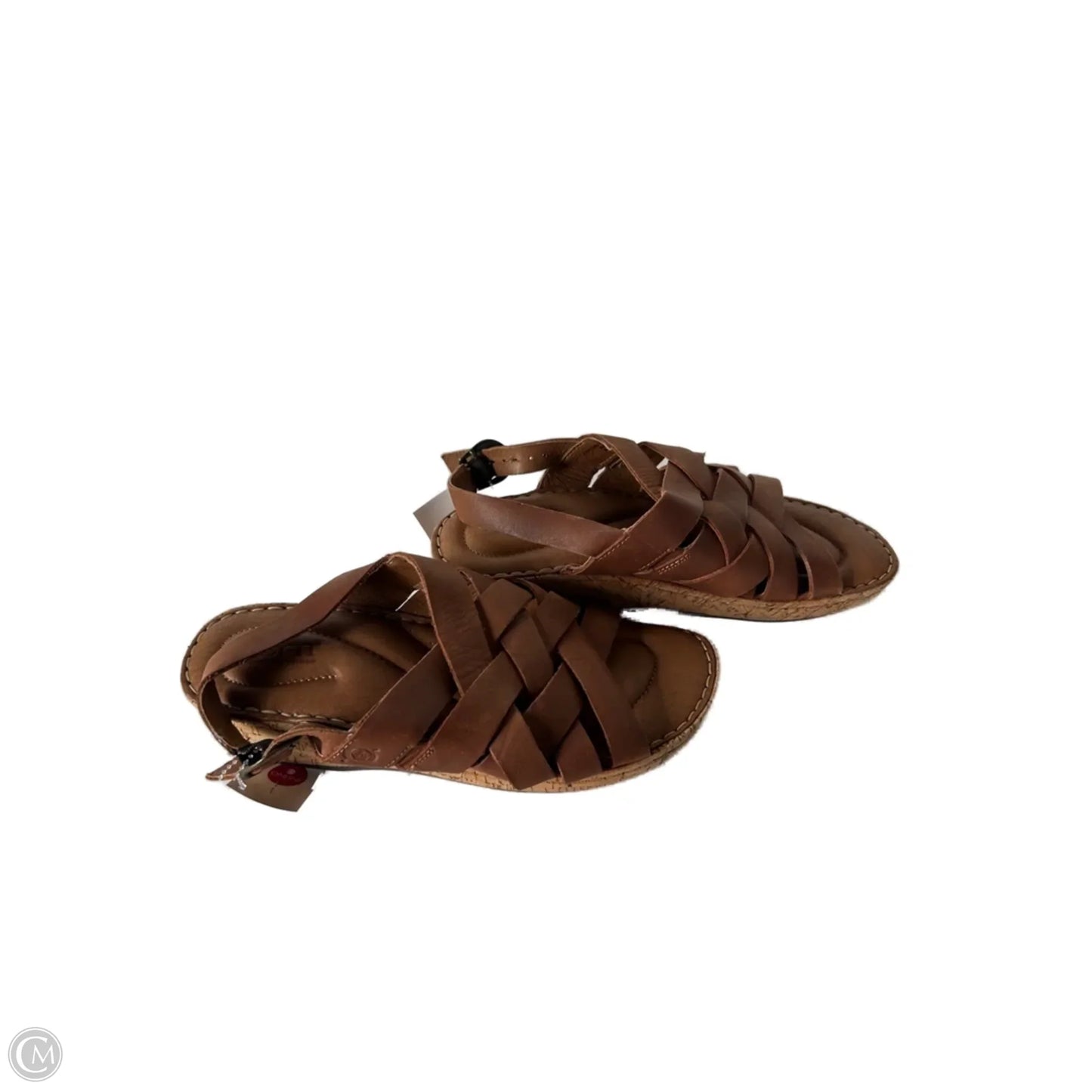 Sandals Heels Wedge By Born In Brown, Size: 9