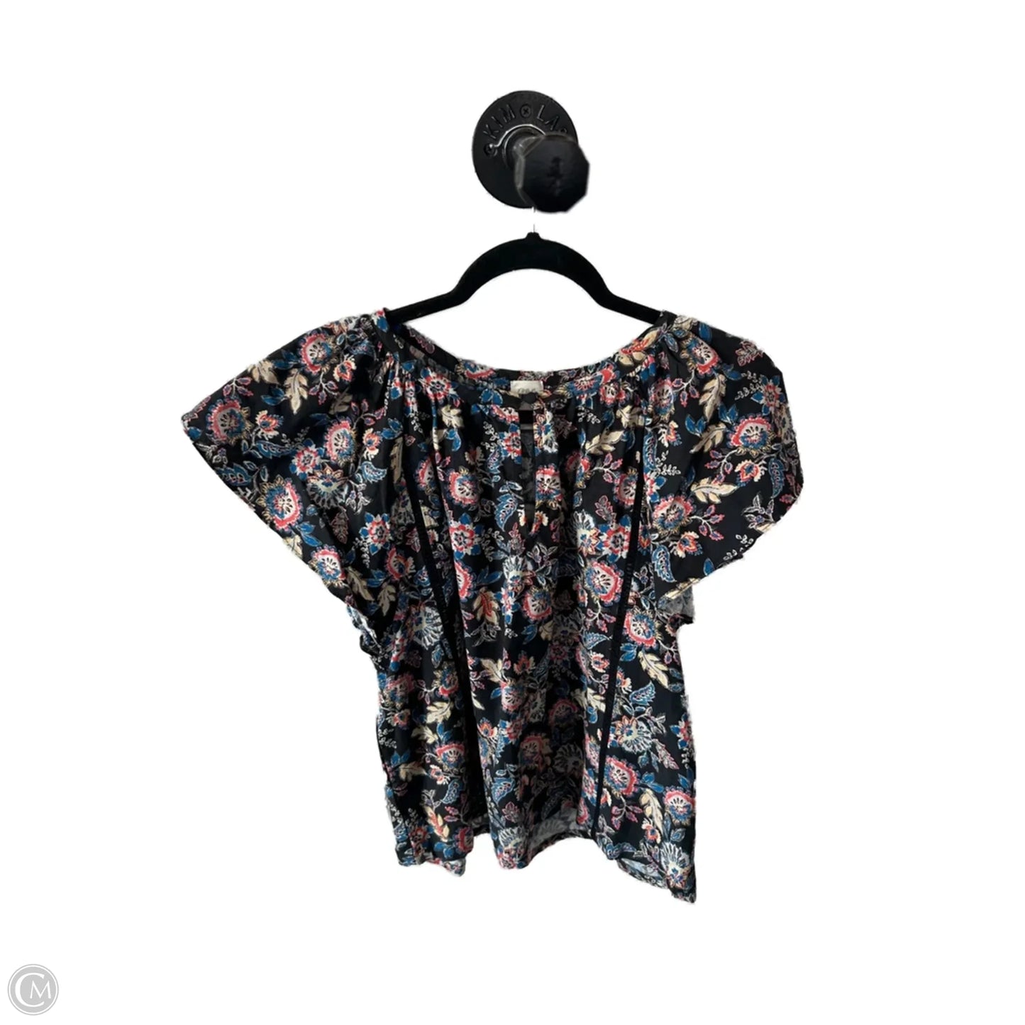 Top Short Sleeve By Clothes Mentor In Black, Size: S